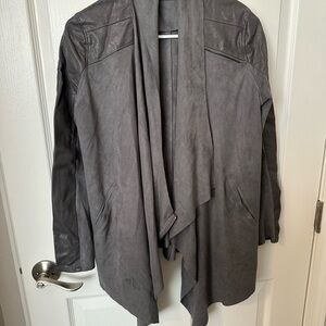 Blank NYC Suede Gray Jacket